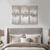Gulches Heavily Embellished 3-Piece Canvas Wall Art Set - Neutral & Taupe Abstract Decor - 2 of 4