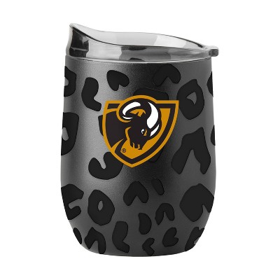 NCAA VCU Rams 16oz Black Leopard Stainless Steel Wine Tumbler