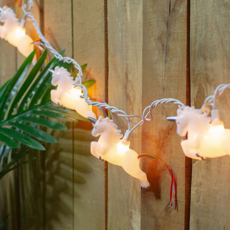Northlight 10 Count Unicorn Summer Novelty String Lights, 6 ft White Wire, 2 of 5