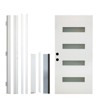 SpassWay 36"W*80"H 4-Lite Exterior Frosted Glass Prehung Front Entry Door Primed Interior Fiberglass Entrance Door - 3 of 4