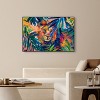 Art Remedy Relaxing Lion Tropical Jungle Animals Wall Art Framed - 2 of 4