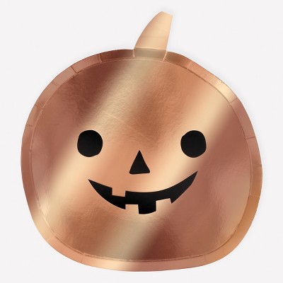 Meri Meri Copper Pumpkin Plates (Pack of 8)