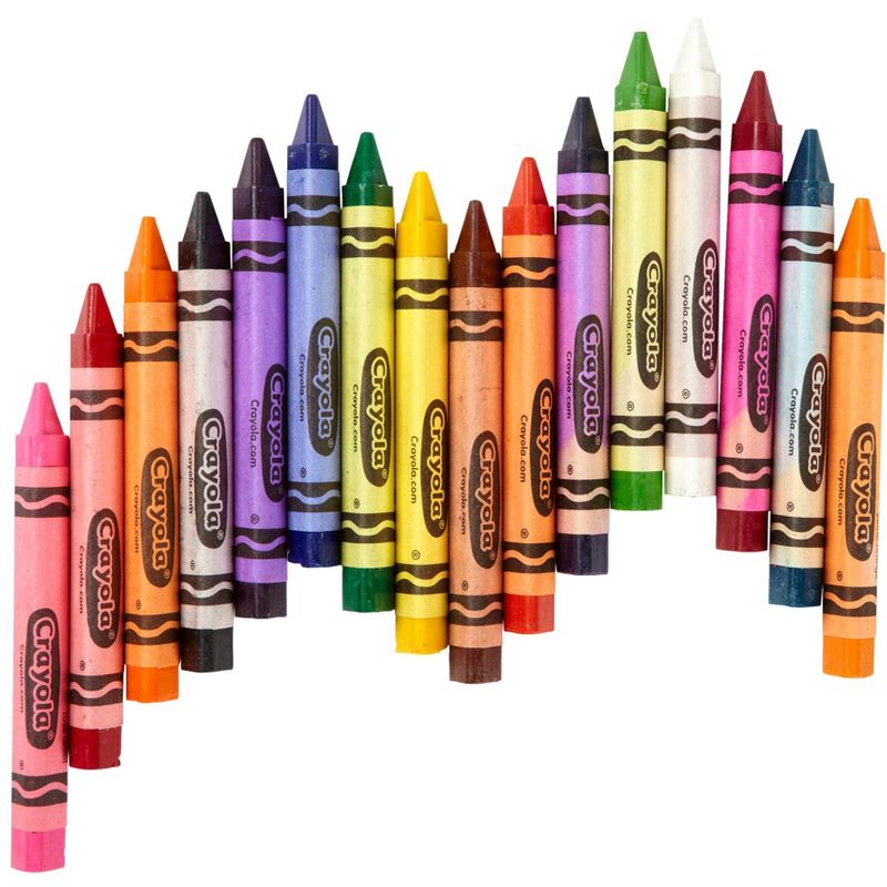 Crayola Anti-Roll Triangular Crayon Classpack, Assorted Colors, set of 256, 3 of 4