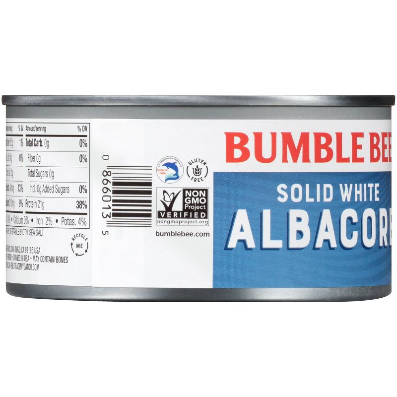 Bumble Bee Solid White Albacore Tuna in Water - 12oz, 4 of 8