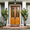 XINGHANZHENXUAN 2 Pcs Banana Leaf 15 Leaf Artificial Trees, Home Decoration, Indoor Decoration, Artificial Green Plant - 4 of 4