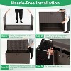 105 Gallon All Weather Large Deck Box Lockable Storage Container - 4 of 4