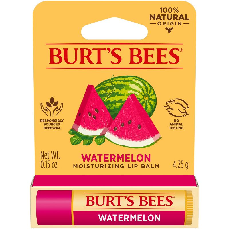 Burt&#39;s Bees Moisturizing Lip Balm - Watermelon - 0.15oz, 6 of 19