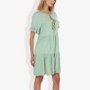 Anna-Kaci Women's Ruffle Sleeve Tiered Dress With Button And Tassel Detail for Casual Looks - 3 of 4