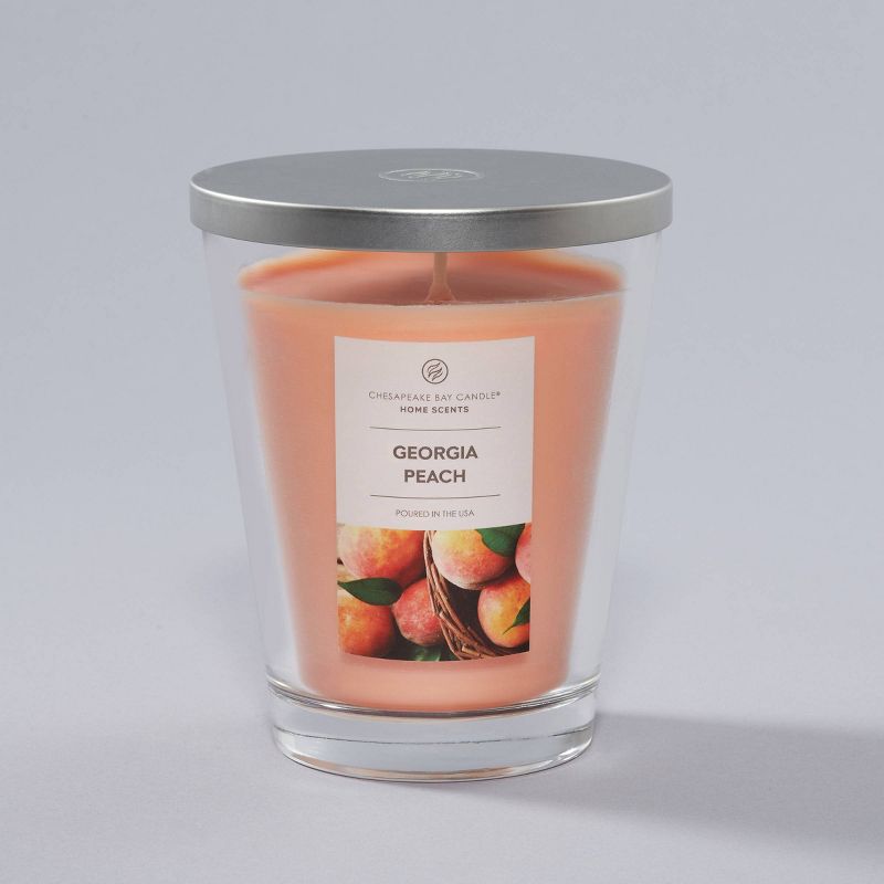 11.5oz Jar Candle Georgia Peach - Home Scents by Chesapeake Bay Candle, 1 of 9