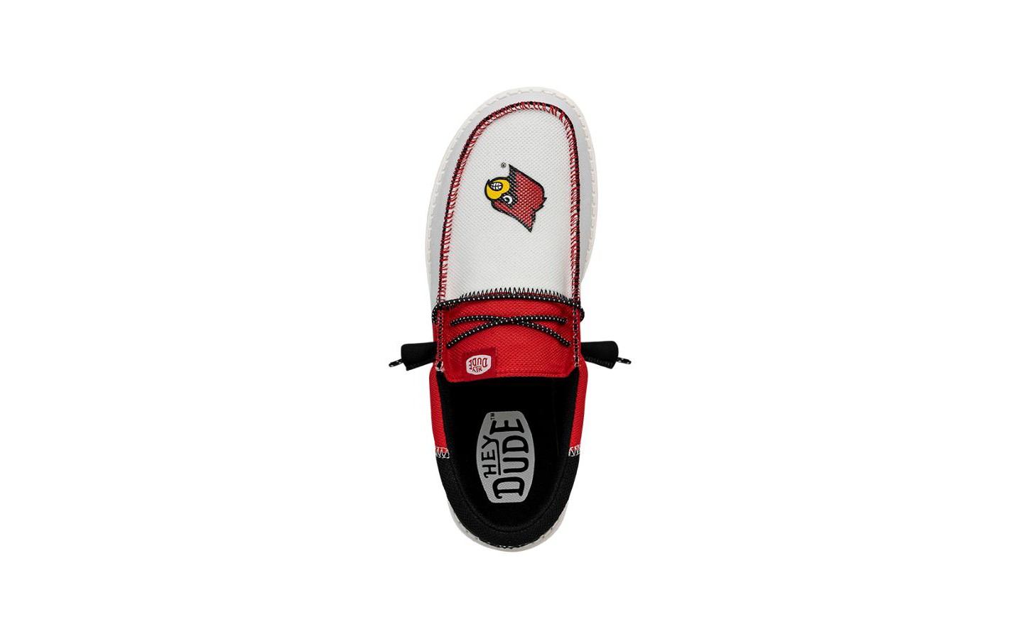 Мужские кроссовки HEYDUDE Wally Tri Louisville Cardinals, цвет: Красный — фото 7