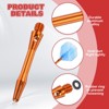 Unique Bargains 2BA Thread Aluminum Dart Shafts with Rubber Rings for Steel Tip 8 Pcs - 3 of 4