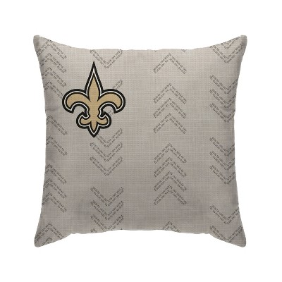 NFL New Orleans Saints Wordmark Decorative Throw Pillow