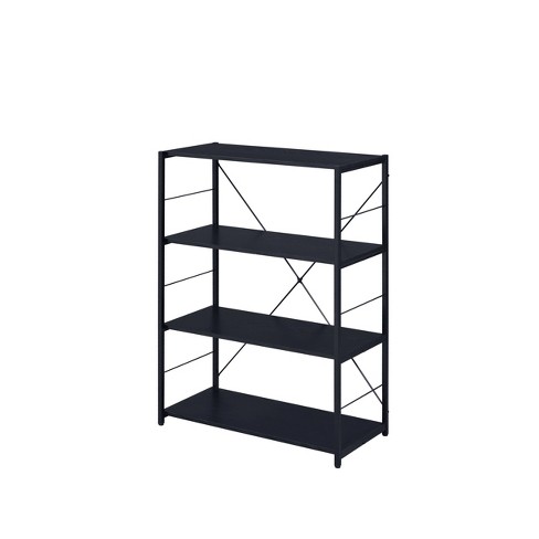 Tesadea Bookcase Black Acme Furniture, Target Black Metal Bookcase