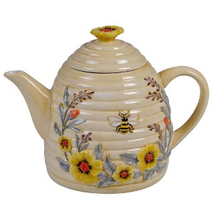 32oz Earthenware Sweet As A Bee Teapot - Certified International - 1 of 2