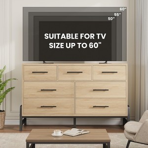 7 Dresser for Bedroom, 52" Wide Dresser, Wide Drawer with Storage Freestanding, Closet Storage Chest - 1 of 4