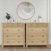 5-Drawer Dresser & Nightstand, Wooden Fluted Storage Organizer, Multi-Functional Chest of Drawers for Bedroom, Living Room, Hallway & Entryway - 3 of 4