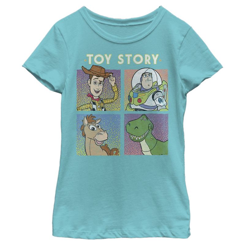 Girl's Toy Story Four Buds Panels T-Shirt, 1 of 5
