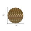 Brown Beige And Artichoke Green Southwestern Washable Indoor Outdoor Area Rug - 3 of 4