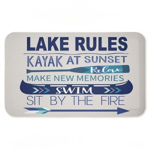 Stupell Industries Lake Time Traditions Printed Anti-Fatigue Floor Mat, design by Louise Allen Designs, 30"x18" - 1 of 4