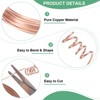 Unique Bargains Soft Pure Copper Jewelry Making Wire 16FT 3 Rolls - 2 of 4