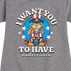 Girls' - Garfield - Want You To Have A Happy Fourth Graphic Short Sleeve Fleece Dress - 2 of 4