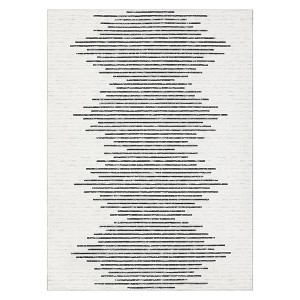 Indoor Modern Soft Washable Area Rugs with Stripped Lines Print for Bedroom Living Room - 1 of 4