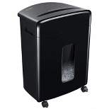 Bonsaii C221-A Sheet High Security Cross Cut Paper and Credit Card Shredder with 5.3 Gallon Pullout Waste Basket with Removable Wheels, Black