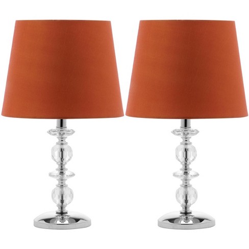 Derry 15 Inch H Stacked Crystal Lamp (Set of 2) - Safavieh - image 1 of 4