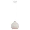 Livex Lighting Dublin 1 - Light Pendant in  White/Brushed Nickel - 4 of 4