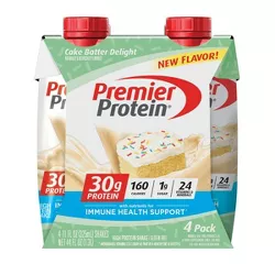Premier Protein 30g Protein Shake - Cake Batter - 11 fl oz/4pk