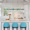 Rennnsan Zephivon 44" W 12 - Light Liner Bubble Ombre Glass Modern Dimmable Kitchen Island Pendant in Gold - 4 of 4