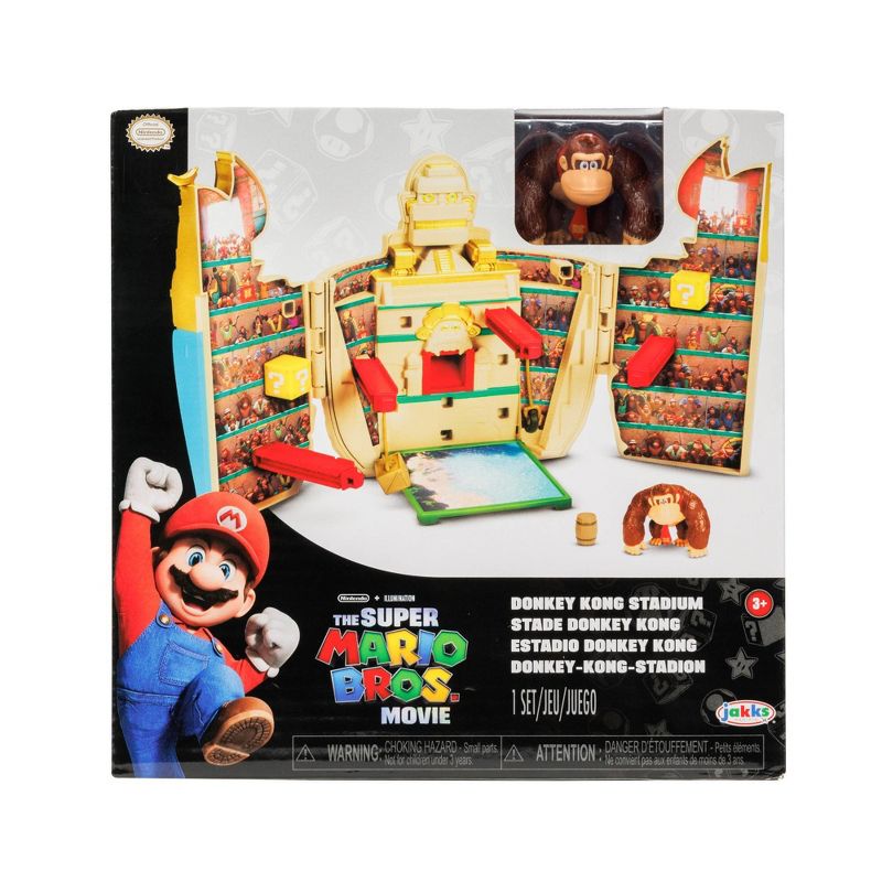 Nintendo The Super Mario Bros. Movie Donkey Kong Stadium Action Figure Playset, 3 of 11