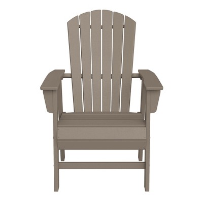 WestinTrends Outdoor Patio Shell-back Adirondack Dining Chair Weather Resistant