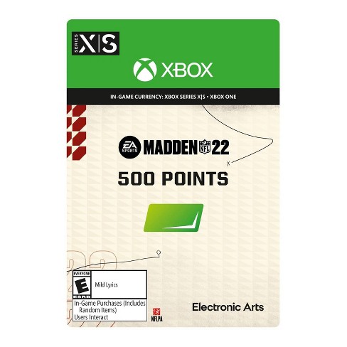 Madden NFL 22: 500 Points - Xbox Series X|S/Xbox One (Digital)