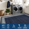 Modern Rugs for Living Room Bordered Floor Mats with Non-Slip Backing - 4 of 4
