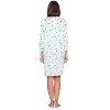Casual Nights Women's Long Sleeve Pointelle Embroidered/Square Neck Nighgown - 4 of 4