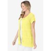 Woman Within Plus Size Tie-Neck Pointelle Cardigan Sweater - 4 of 4