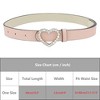 INSPIRE CHIC Women's Solid Color Heart-Shaped Buckle with Beads Belts - 3 of 4