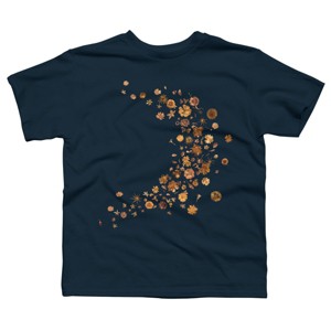 Boy's Design By Humans Golden Flower Buds Breeze By designnatures T-Shirt - 1 of 3
