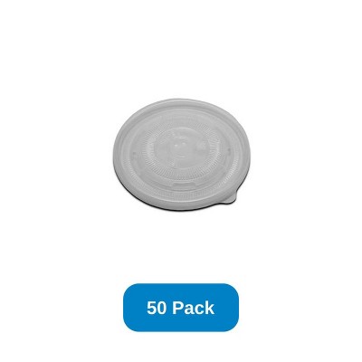 Planet+ Lid for 12-32 oz Hot & Cold Food Container Recyclable PET Plastic - Pack of 50