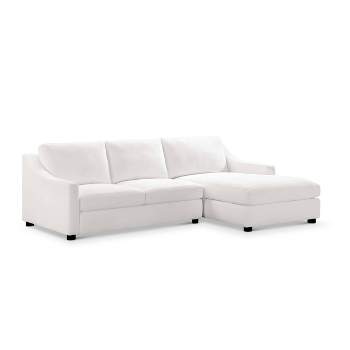 2pc Garcelle Stain Resistant Fabric Sectional Sofa - Abbyson Living