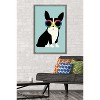 Trends International Andy Westface - Boston Terrier Work Hard Framed Wall Poster Prints - 2 of 4