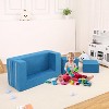 Kids Play Couch, 3Pcs Modular Kids Couch Toddler Couch for Playroom Bedroom, Convertible Foam Kids Play Sofa with Removable Cover - 3 of 4