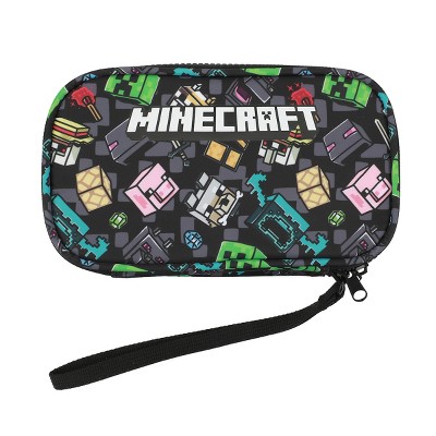 Minecraft Creatures 4” Black Tech Cable Organizer Travel Case