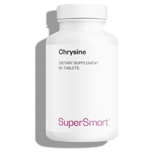 SuperSmart Chrysin Supplement 1500mg per Day (High Strength) - Passion Flower Extract 5,7 Dihydroxyflavone | Non-GMO & Gluten Free - 90 Tablets - 1 of 1