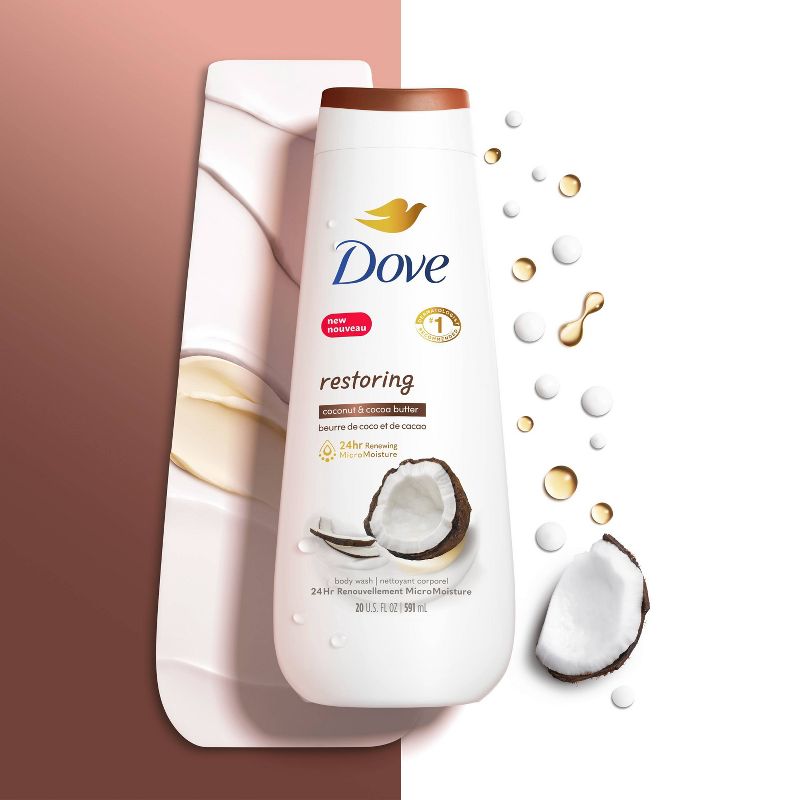Dove Body Wash - Coconut - 20oz, 6 of 13
