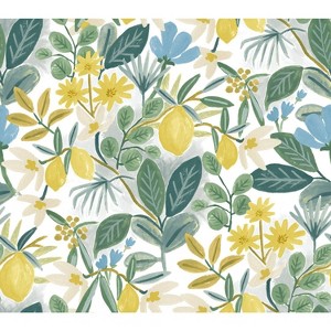Rifle Paper Co. Amalfi Peel and Stick Wallpaper: Removable Vinyl, Self-Adhesive, Floral Botanical, 28 Sq Ft Coverage - 1 of 4