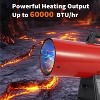 60,000BTU Forced Air Propane Heater with Thermostat Control,Portable Space Heater,10ft Hose with Regulator Included,Perfect for Indoor Outdoor Garage - 3 of 4