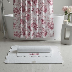 Lotus Linen Luxury Scallop Piping Bath Towel Sets (6-Piece) - 1 of 4
