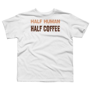 Boy's Design By Humans Funny Halloween Costume For Coffee Addicts By TeeShirtMadness T-Shirt - 1 of 3